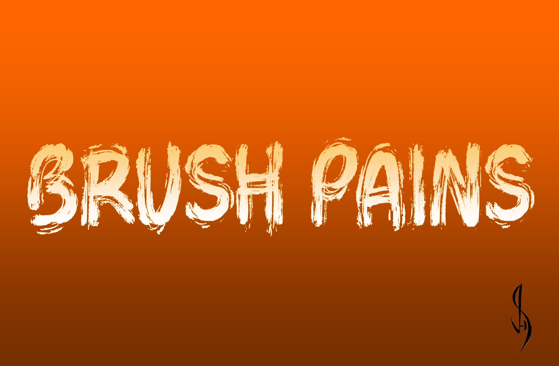 Brush Pains font